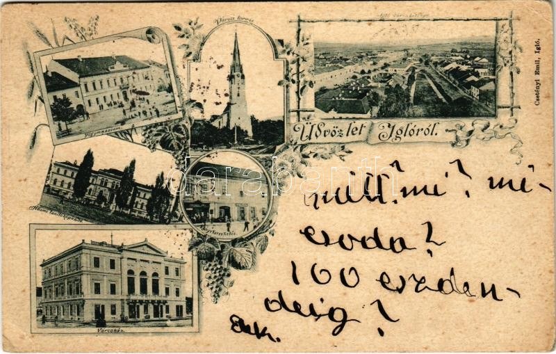 1899 (Vorläufer) Igló, Zipser Neudorf, Spisská Nová Ves; főgimnázium ...