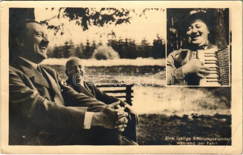 Eine lustige Erholungsstunde während der Fahrt / Adolf Hitler (EK) 网上