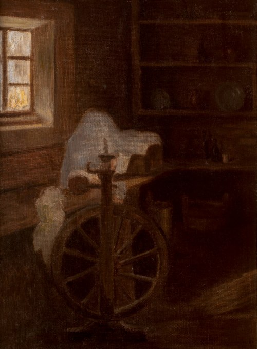 W wiejskiej izbie, 188(?-ostatnia cyfra nieczytelna), Wacław Szymanowski