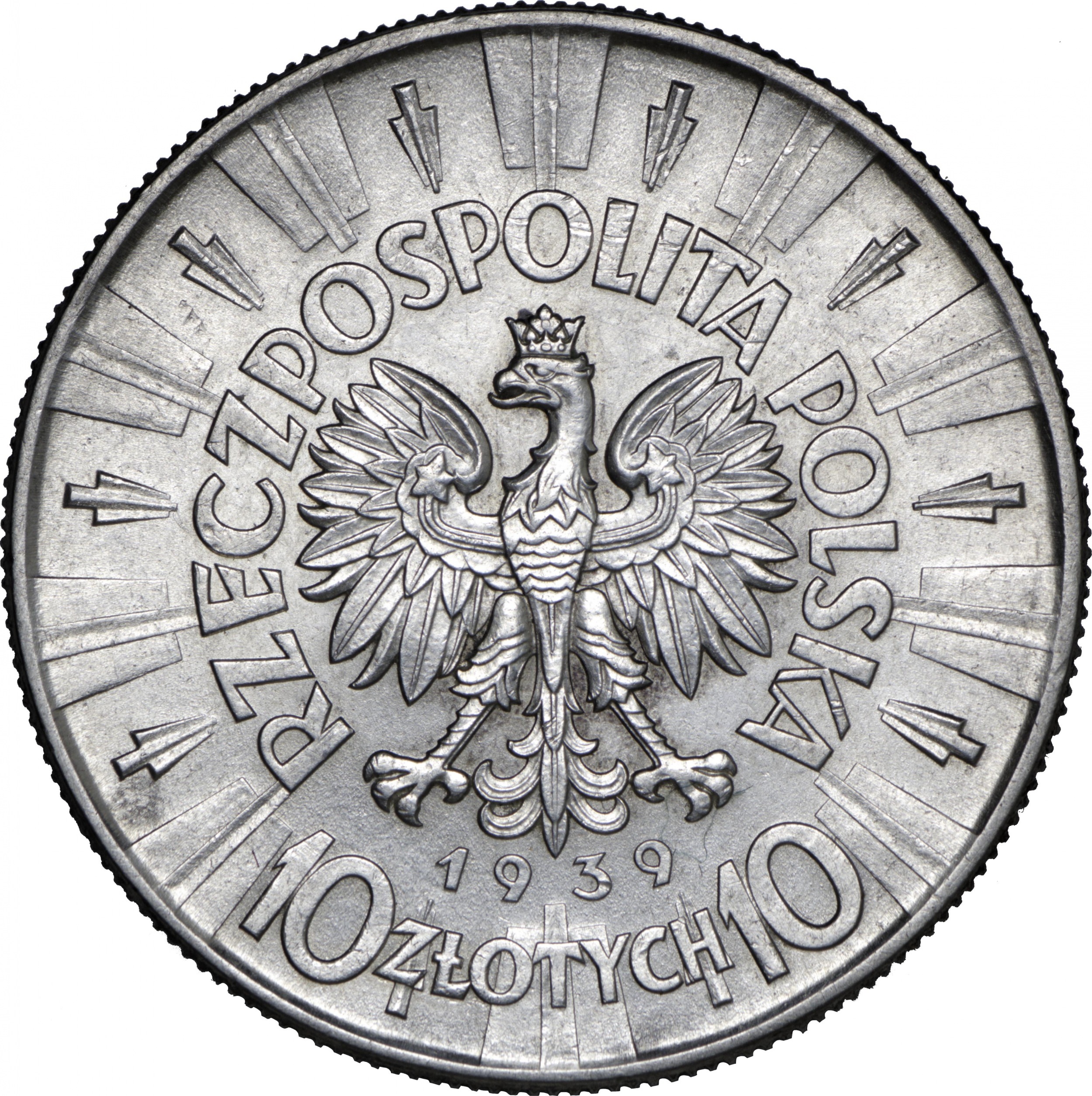 5 злотых в рублях. 10 Злотых Польша. 10 Злотых 1936 года. Польская монета 10 злотых. Юзеф Пилсудский монета.