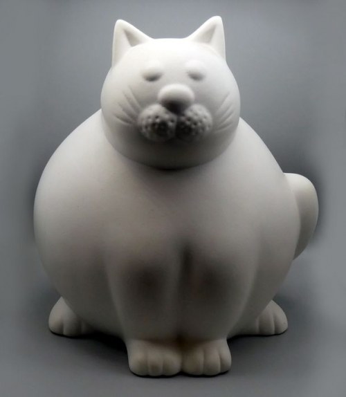 artistic ceramics, "El Gordo", Cat animal sculpture, Il Gattopardo