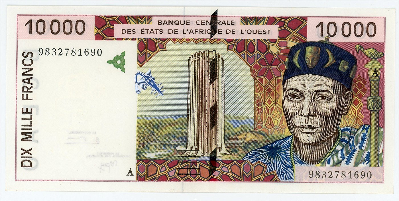 West African States Ivory Coast 10000 Francs 1998 - Online