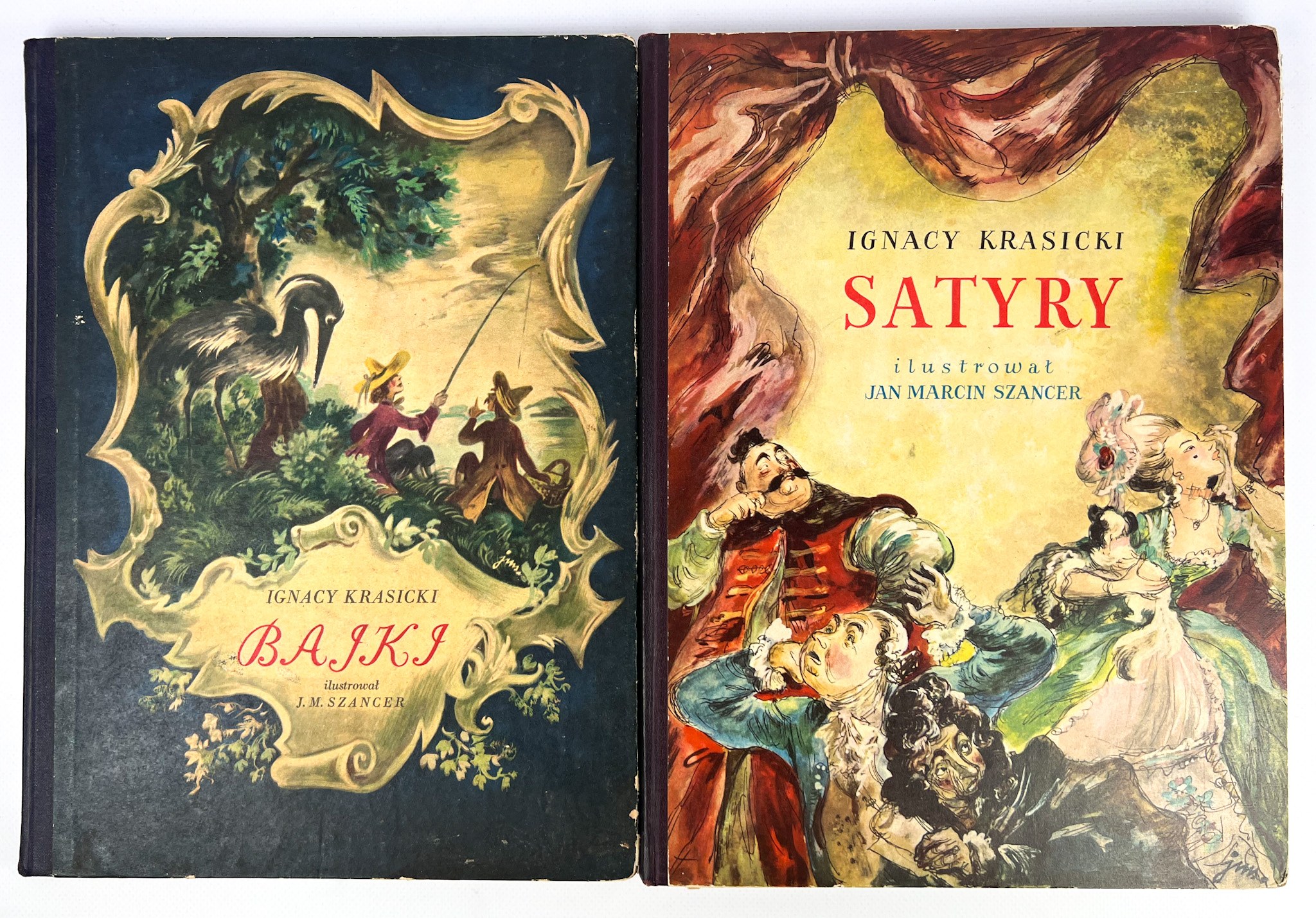 Ignacy Krasicki Bajki Z Morałem KRASICKI Ignacy - BAJKI i SATYRY - 1952 - Aukcja internetowa