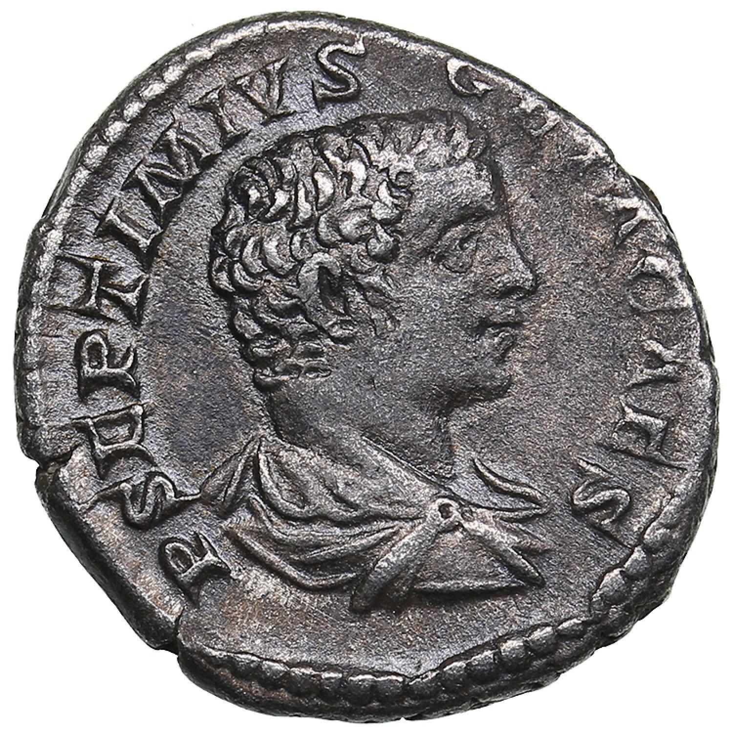 Roman Empire AR Denarius - Geta, as Caesar (198-209 AD