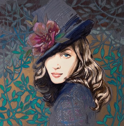 Portret w kapeluszu, 2021/2022, Żaneta Biernat