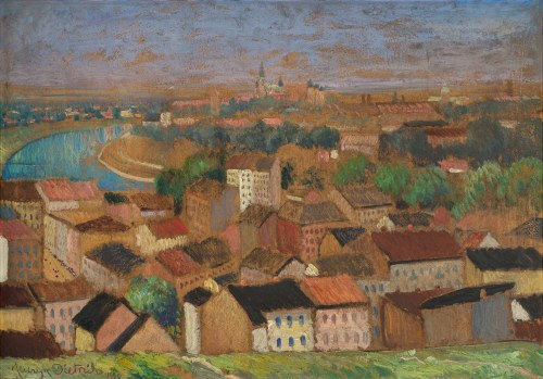 Widok Krakowa, 1929, Henryk Dietrich