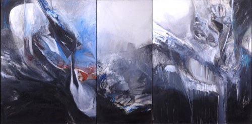 Wejście w biel (tryptyk), 2000, Joanna Niedbałowska