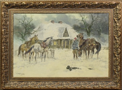 Patrol przed chatą, 1995, Edward Mesjasz