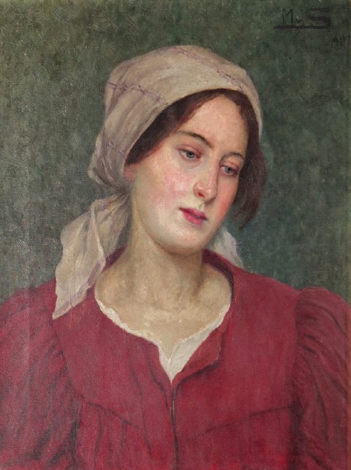 Portret wieśniaczki, 1909, Marcin Samlicki