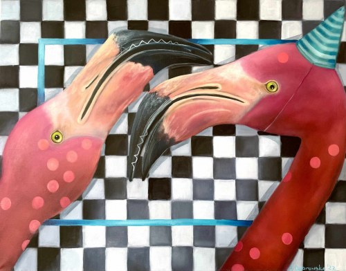 Flamingi, 2022, Anita Dąbrowska