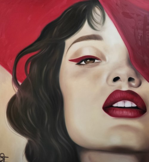 Lady in red, 2022, Pala Martina