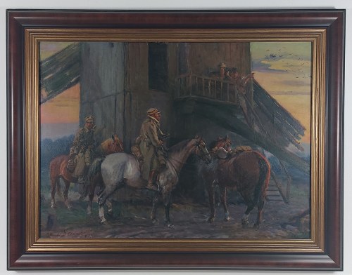 Żołnierze na koniach, 1973 r., Jan Stępień
