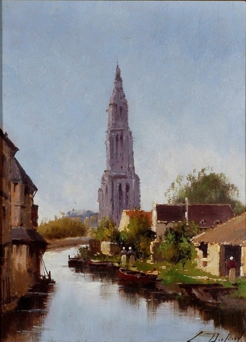 Wieża kościoła Notre Dame, Eugène Galien-Laloue