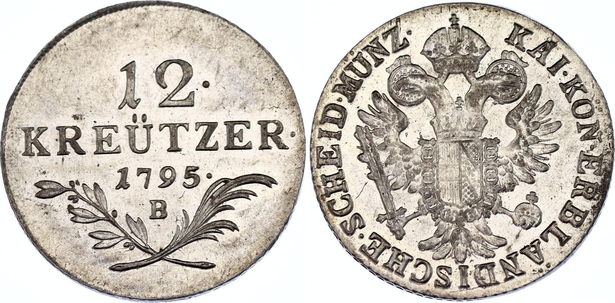 Austria 12 Kreuzer 1795 B - Online auction / Online bidding
