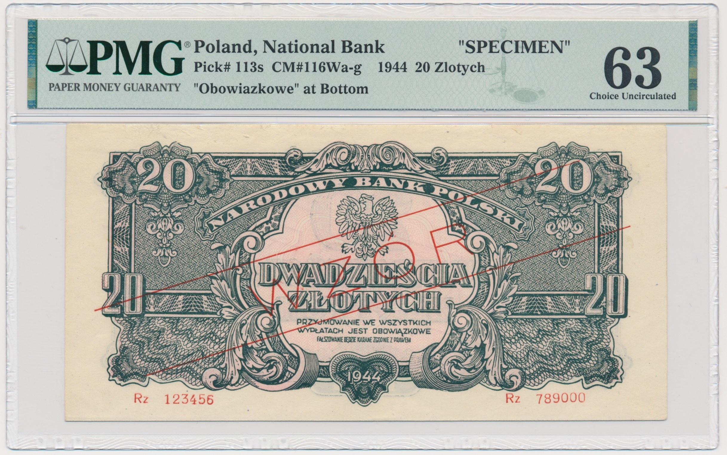 World Banknote Grading POLAND 5 Groszy【1924】『PMG Grading