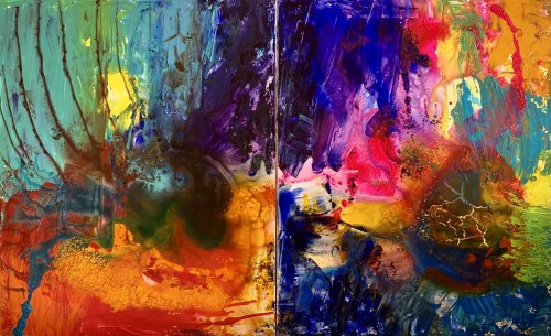 Deep Ocean (dyptyk), 2022, Gossia Zielaskowska