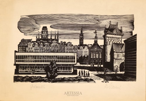 Gdańsk - Targ węglowy, 1966, Bogusław Marschall