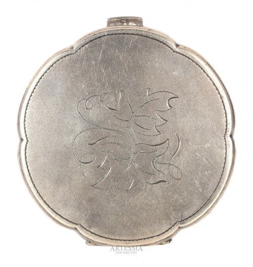 Warszawa, przed 1963, Puderniczka srebrna, Warmet