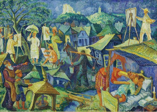 KOLONIA W KAZIMIERZU DOLNYM, 1974 r., Chaim Goldberg