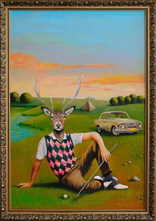 How deep the (rabbit) hole goes..., 2021, Lech Bator