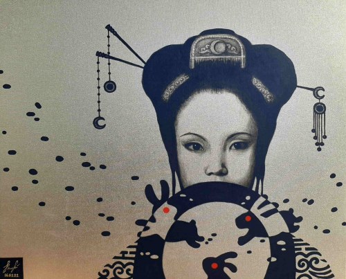 Geisha With Rabbits, 2022, Olena Lytvynenko