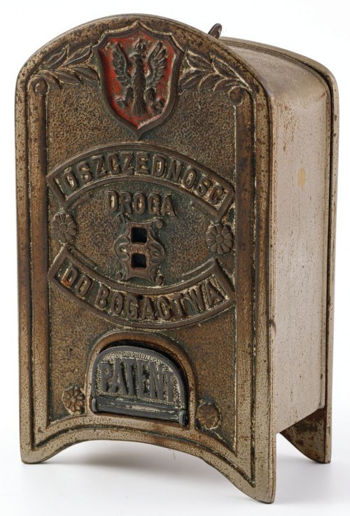 Polska, ok. 1920, Skarbonka W Kształcie Sejfu