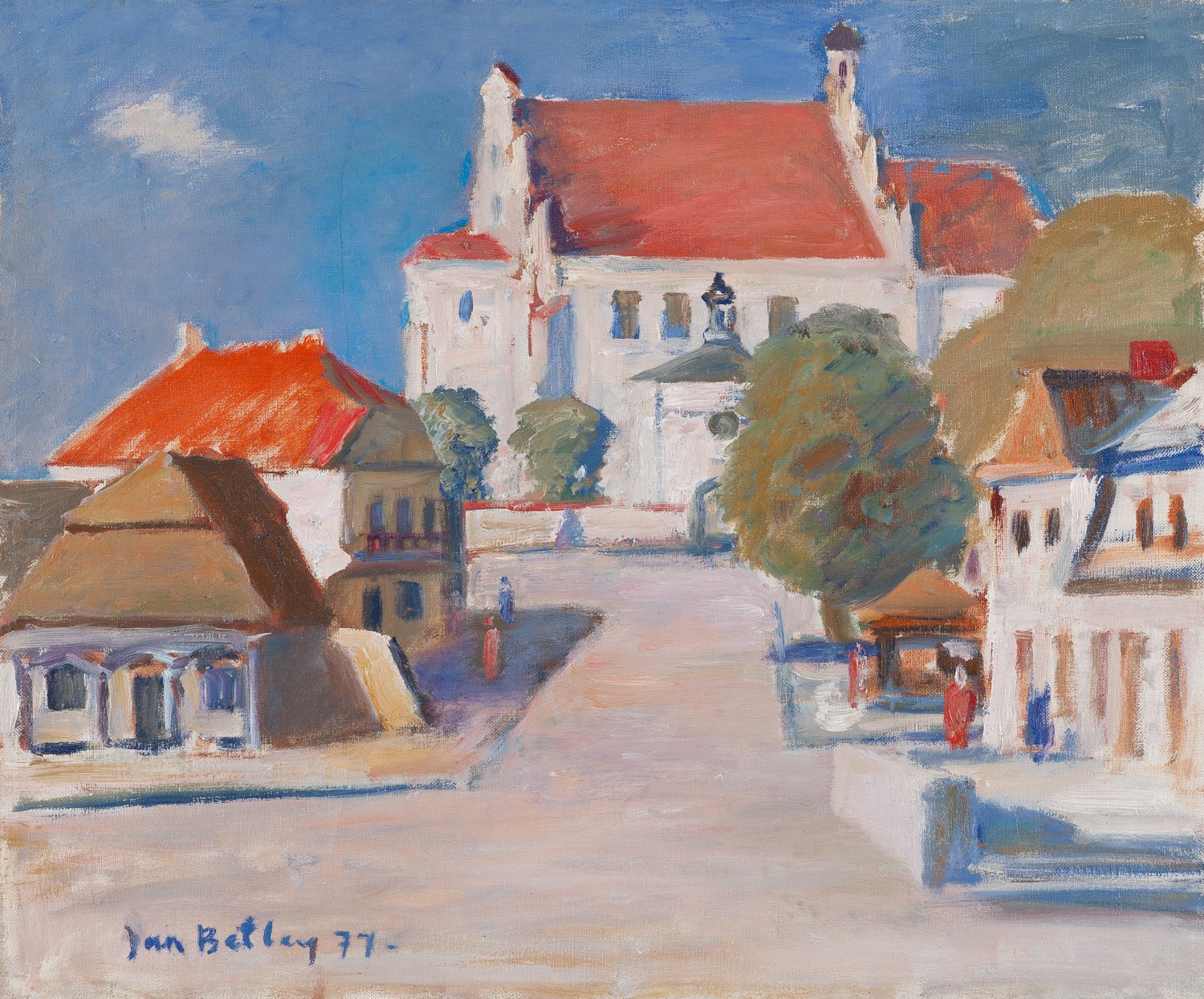 Jan Betley (1908 Płock 1980 Warszawa), Pejzaż z Kazimierza Dolnego