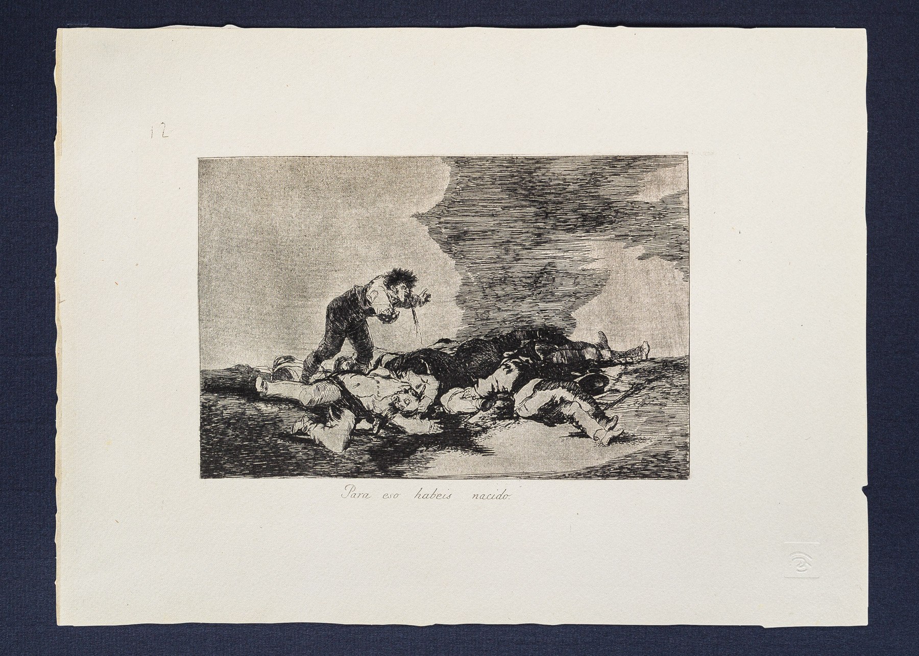 Gravure Originale Francisco De Goya – Assiette 68 De Los Desastres De La Guerra, édition 1937