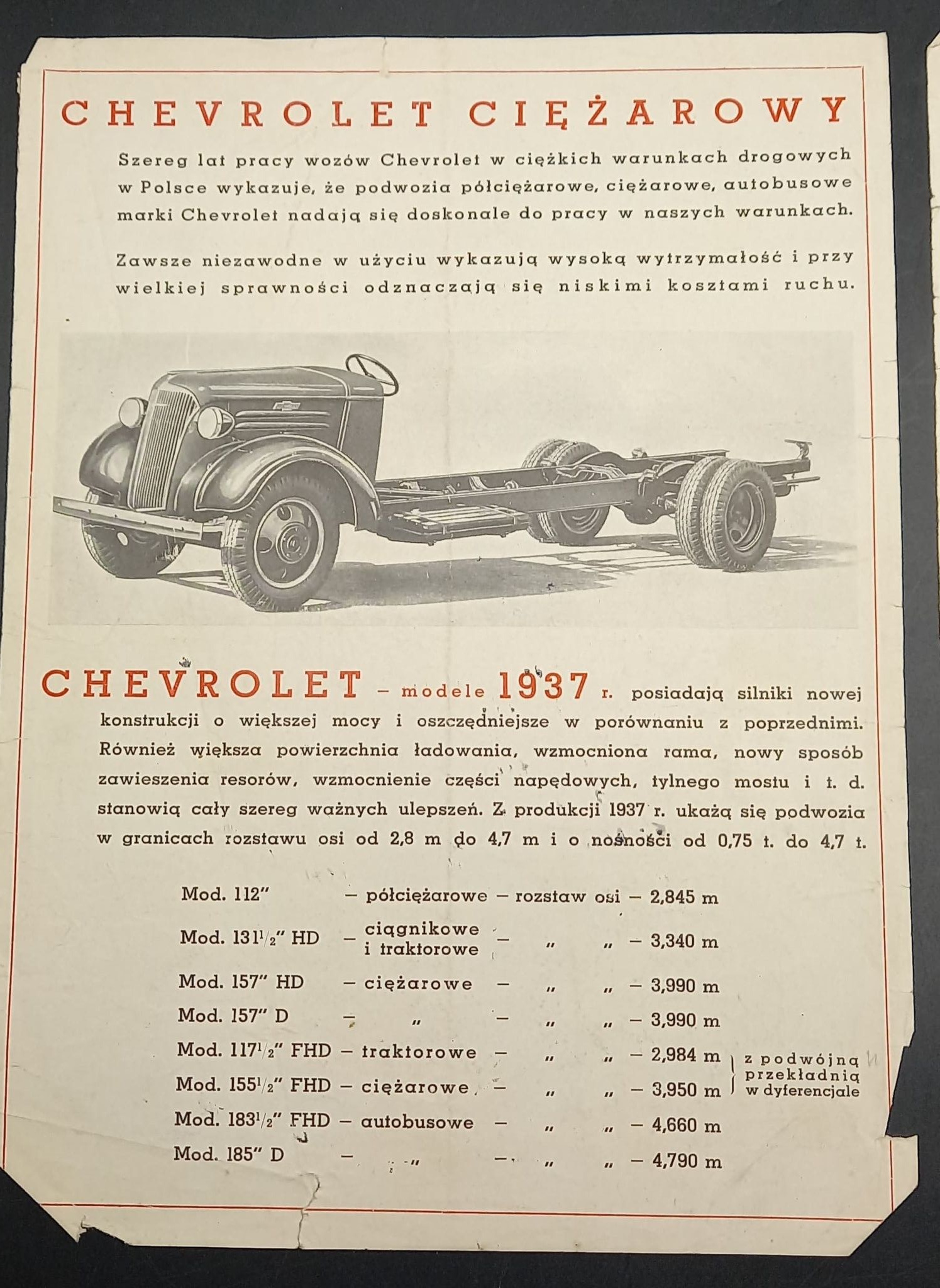 Katalog samochodowy marki Chevrolet w języku polskim Aukcja
