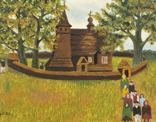 "Powrót z kościoła", Karol Kostur