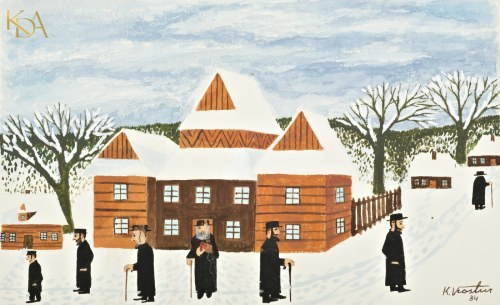 "Powrót z synagogi", Karol Kostur