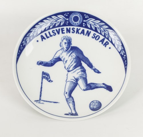 SZWECJA, 1974 r., Limitowany talerz pamiątkowy na 50-lecie SFF, (1924 - 1974), Fabryka Porcelany w Wexio
