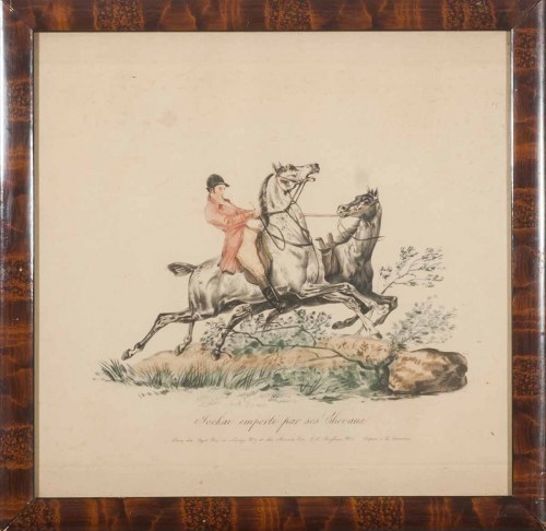 Francja, XVIII/XIX w. (1758 - 1836), Osadzenie spłoszonego konia, ok. 1799 r., Carle Vernet
