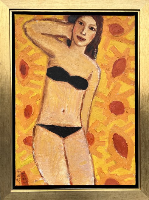 Dziewczyna na plaży, 2003, Krzysztof Kokoryn