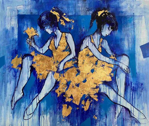 Misteriosos bailes con flor, 2022, Eugeniusz Ochonko