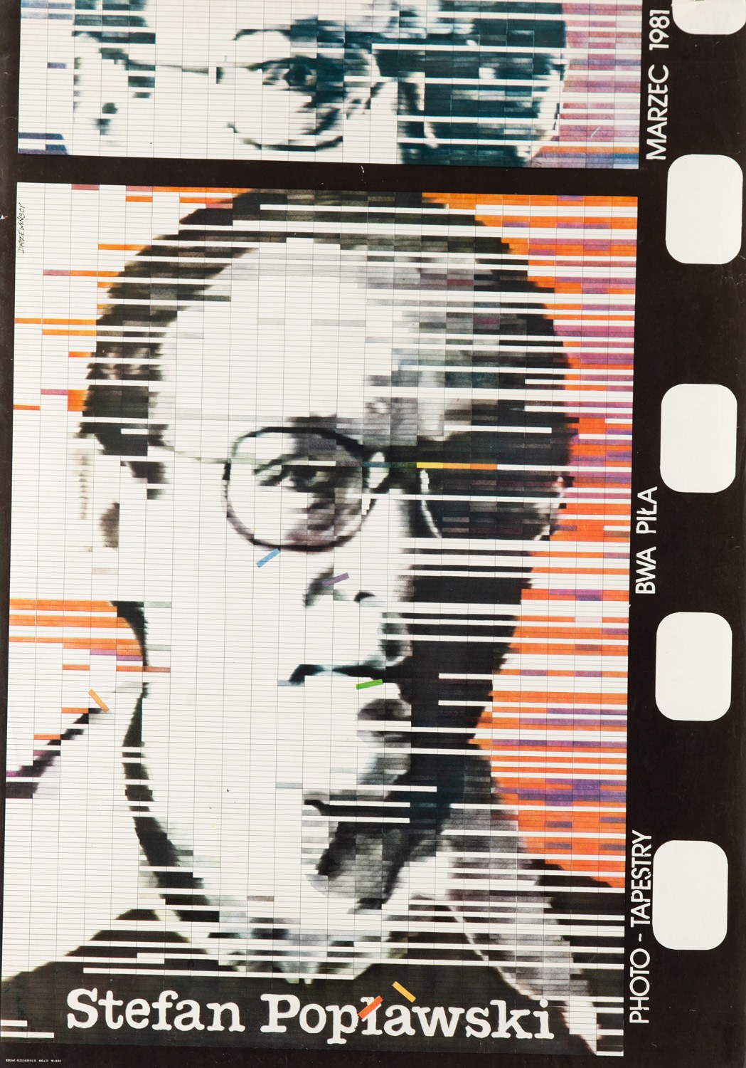 Stefan Popławski - plakat z wystawy: BWA Piła - proj. Leszek DRZEWIŃSKI ...