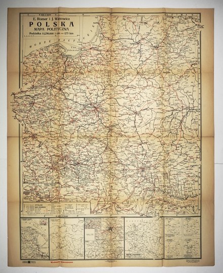 Mapa administracyjna Polski z 1939 r. - Vente aux enchères sur Internet ...