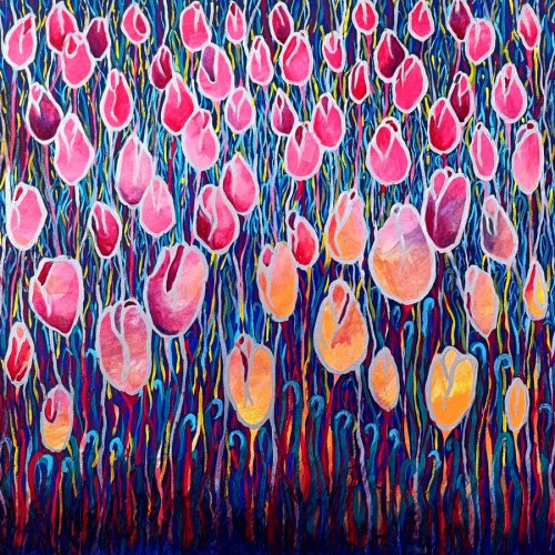 Tulipany. Przed zmierzchem, 2022 r., Beata Gaudy