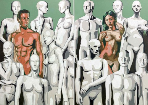 Pośród tłumu, 2022, Robert Krężlak