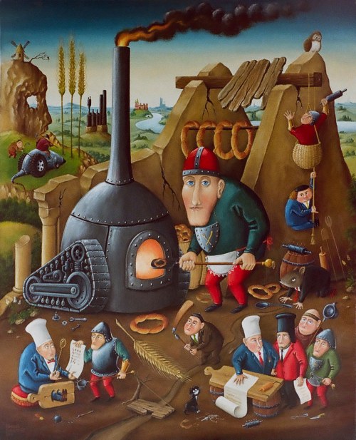 Wypiek precli krakowskich, 2009, Romuald Kułakowski