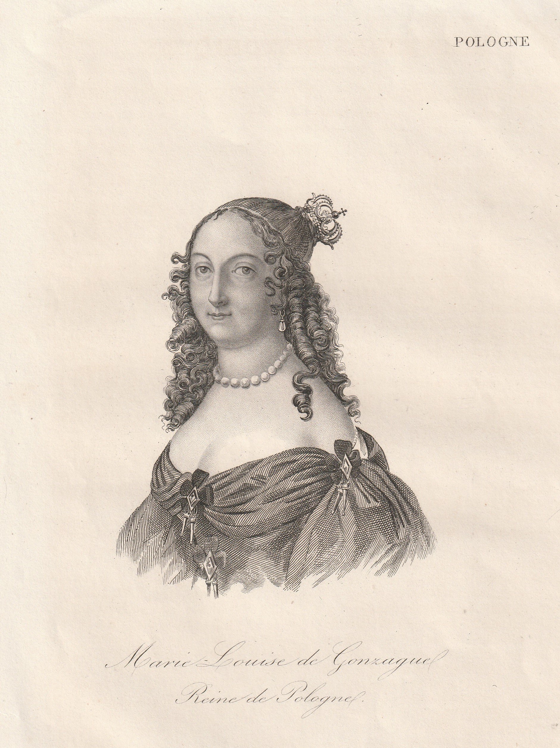 LUDWIKA MARIA GONZAGA (16111667), królowa Polski, żona Władysława IV