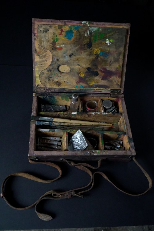 Replica of Vincent's painting box, Loving Vincent