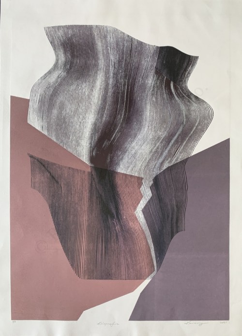 Linear Composition with purples & lines, Łukasz Konieczny