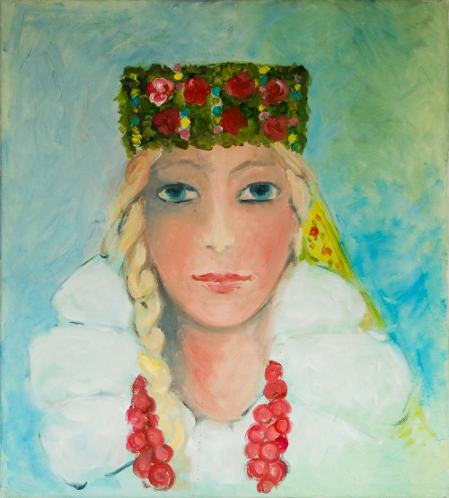 Dziewczyna w śląskim stroju, 2021, Ilona Stolarczyk