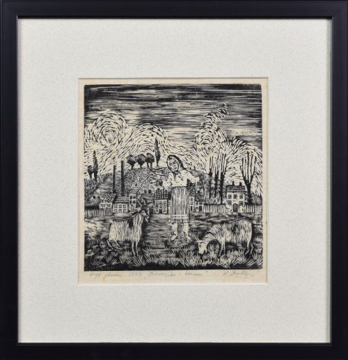 Dziewczynka z kozami, 1945, Stefania Dretler-Flin