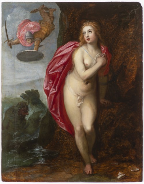 Uratowanie Andromedy przed morskim potworem, Hendrick van Balen Starszy (1575 Antwerpia - 1632), Uratowanie Andromedy przed morskim potworem, Hendrick van Balen