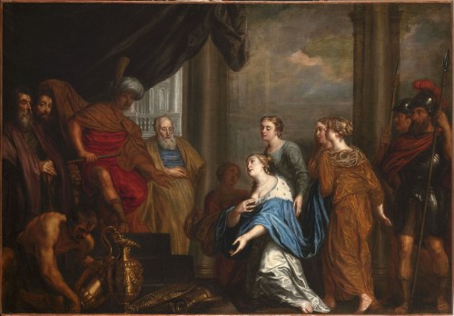 Królowa Saby przynosi dary królowi Salomonowi, Jan (Johann) Boeckhorst (1604/1605-1668), Królowa Saby przynosi dary królowi Salomonowi, Jan Boeckhorst