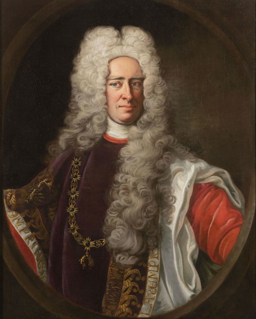 Portret cesarza Karola VI. (1685-1740) jako Wielki Mistrz Orderu Złotego Runa, Johann Gottfried Auerbach (1697-1753) - Atrybut, Portret cesarza Karola VI. (1685-1740) jako Wielki Mistrz, Johann Gottfried Auerbach