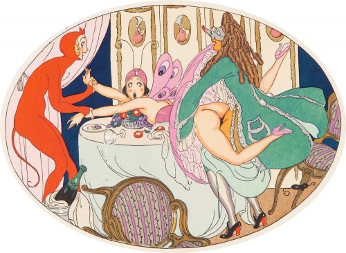 Scena erotyczna (Maskarada), 1925, Gerda Wegener