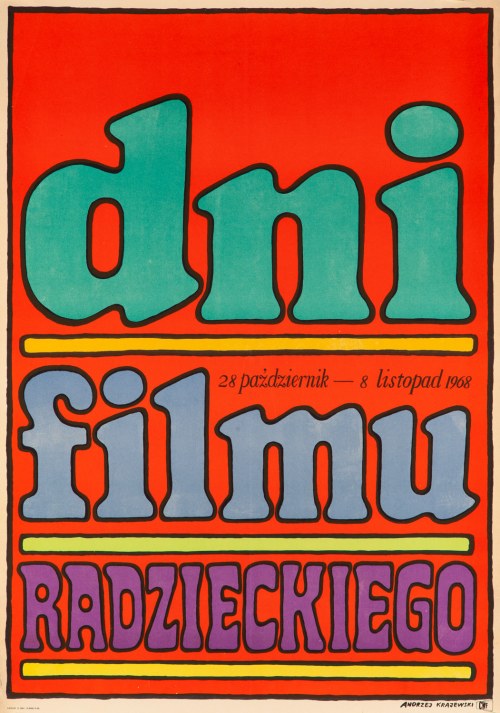 28 październik-8 listopad 1968 - proj. Andrzej KRAJEWSKI (1933-2018), Dni Filmu Radzieckiego